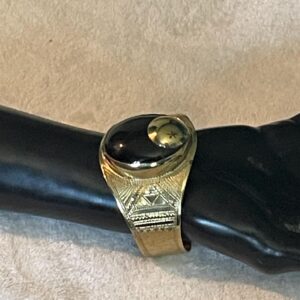 Amazigh Tuareg FAIR TRADE Cuff Bracelet with Giant Onyx