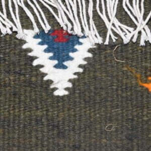 Amazigh Berber Wool Bag with Tribal Kilim Patterns Handmade
