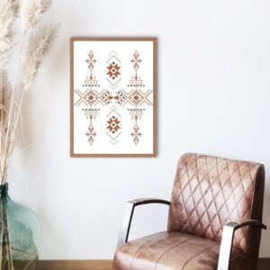 Amazigh Berber Kabyle Woman Illustration Wall Art Poster Print