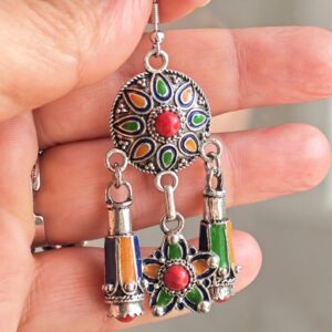 Amazigh Berber Kabyle Earrings with Cultural Heritage Inspired Design