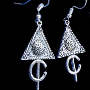 Amazigh Berber Tizerzit Jewelry Set with Pendant Necklace Bracelet Earrings Keychain