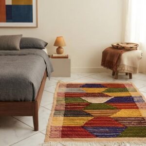 Amazigh Berber Akhnif Wool Accent Rug Home Decor