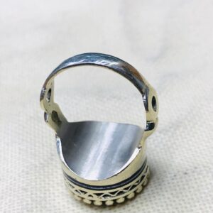 Berber Amazigh Tuareg métal Ring with Hand Engraved Tribal Motifs