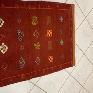 Amazigh Berber Akhnif Wool Accent Rug For Home Decor