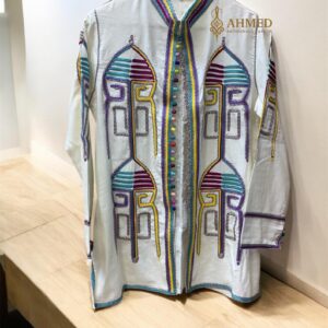 Amazigh Berber Embroidery Gilet All Sizes Linen Colorful Vest