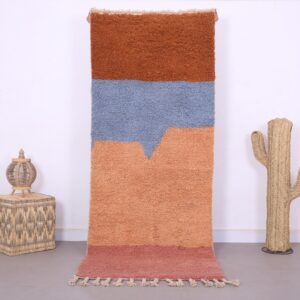 Custom Amazigh Berber Living Room Rug with Natural Wool