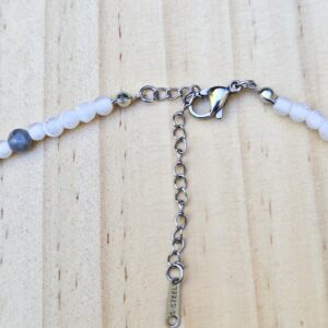 Amazigh Berber Tizerzit Necklace with Natural Stones and Steel