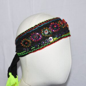 Berber Amazigh Sabniya Headband with Tuareg Cultural Ornament Design