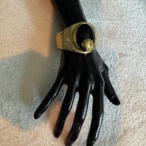 Amazigh Tuareg FAIR TRADE Cuff Bracelet with Giant Onyx