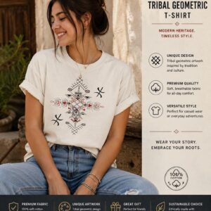 Amazigh Berber Tifinagh North African All-Over Print Heritage T-Shirt