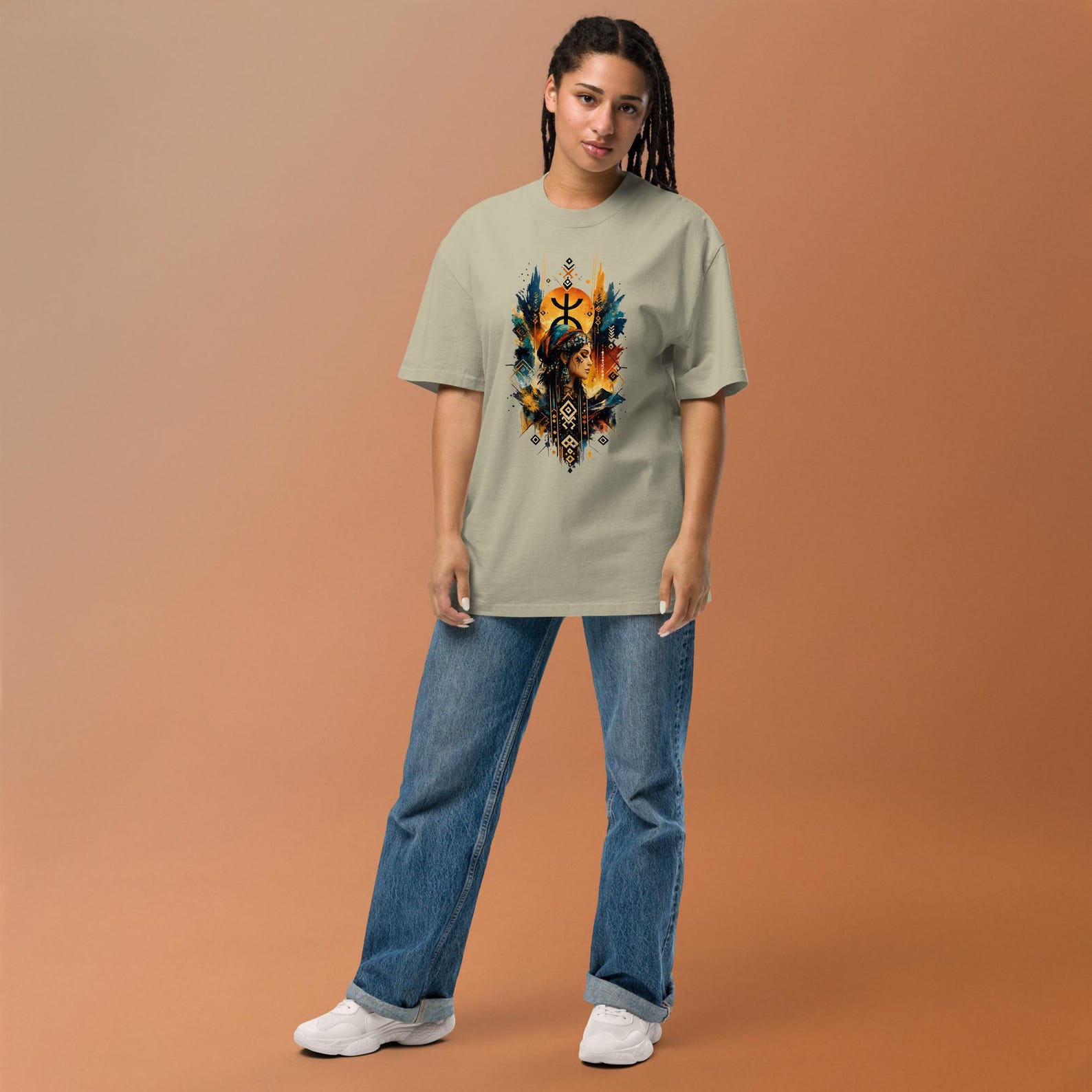 Amazigh Berber Graphic Modern Colorful Streetwear Symbol Art T-Shirt