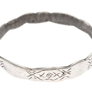 Old Berber Amazigh Silver Bracelet Vintage Mid Century Adornment
