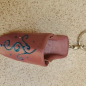 Amazigh Camel Leather Babouche Shoes Keychains Set Slipper Souvenir