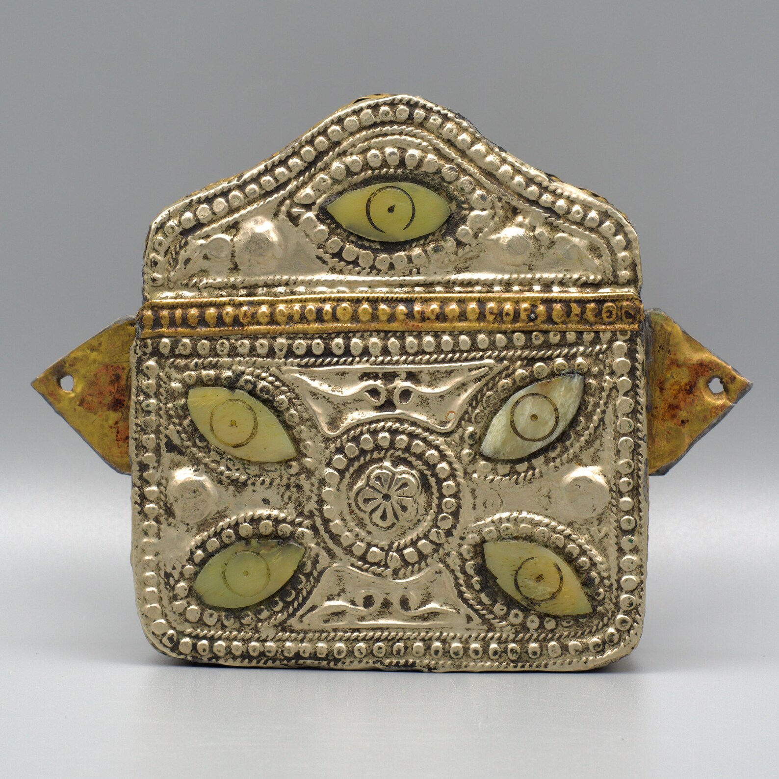 Antique Berber Amazigh Amulet Magic Metalwork Islamic Bag
