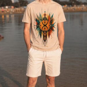 Amazigh Berber Graphic Modern Colorful Streetwear Symbol Art T-Shirt