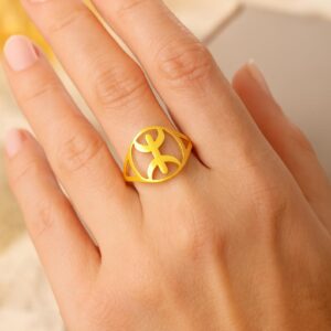 Amazigh Berber Yaz Tifinagh Kabyle Ring Symbol Design