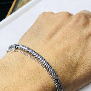 Amazigh Tuareg Sahara Sterling Silver Engraved Bracelet Handmade Jewelry