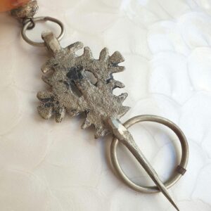 Berber Amazigh Maroc Atlas Fibule Vintage Copal Pendant Necklace