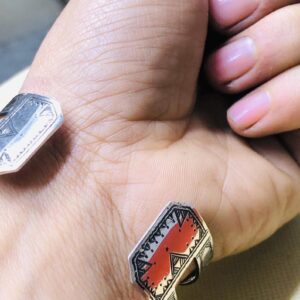 Amazigh Tuareg Berber Gravé Silver Bracelet Adjustable Cuff Maroc