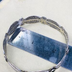 Berber Amazigh Gravé 925 Silver Handmade Cuff Bracelet