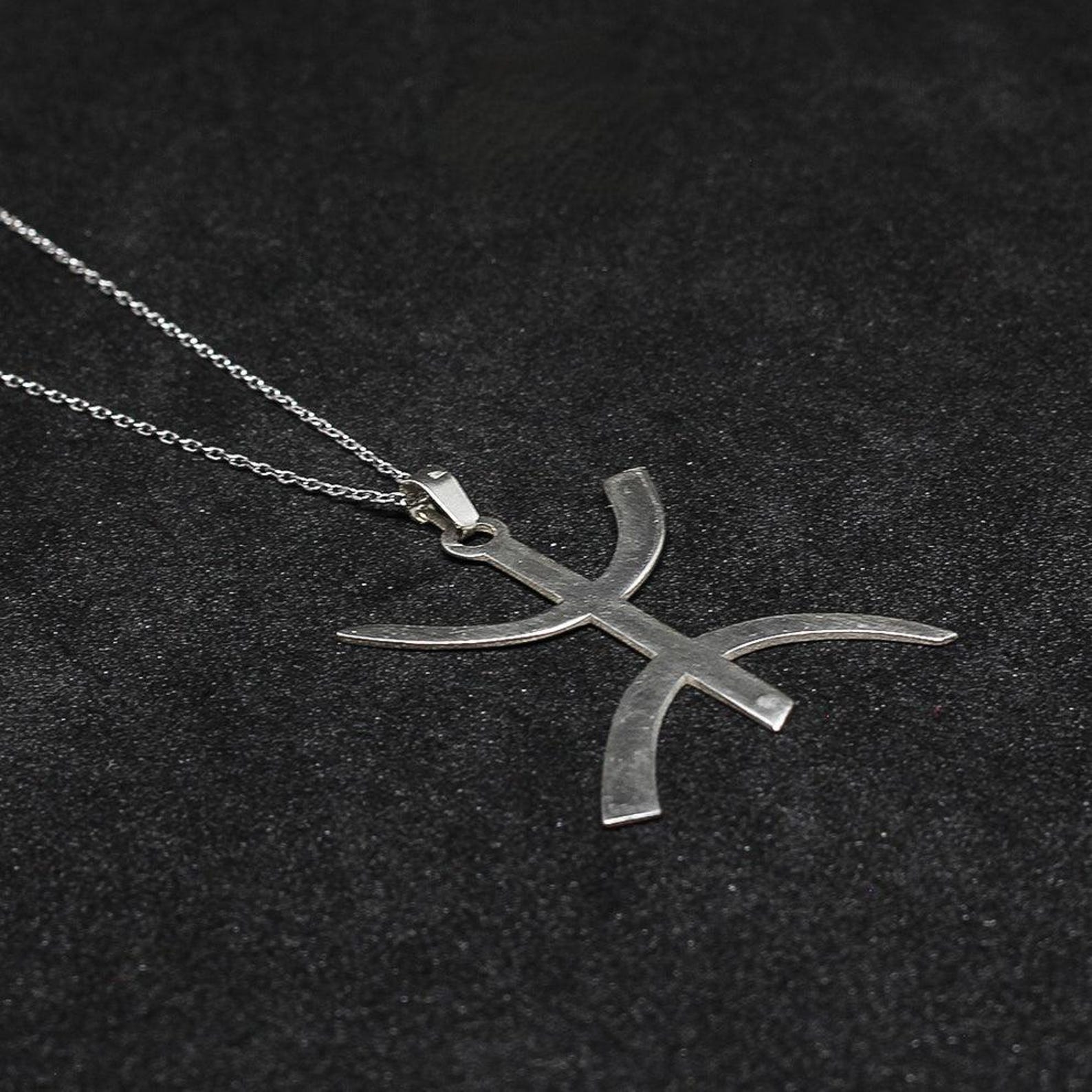 Amazigh Berber Yaz Symbol Sterling Silver Pendant Necklace