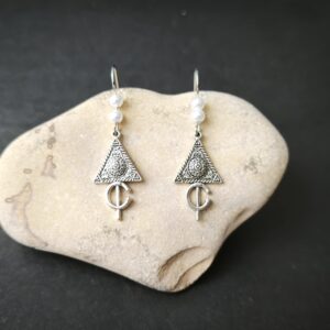 Amazigh Berber Fibule Forme Handmade Artisan Earrings Design