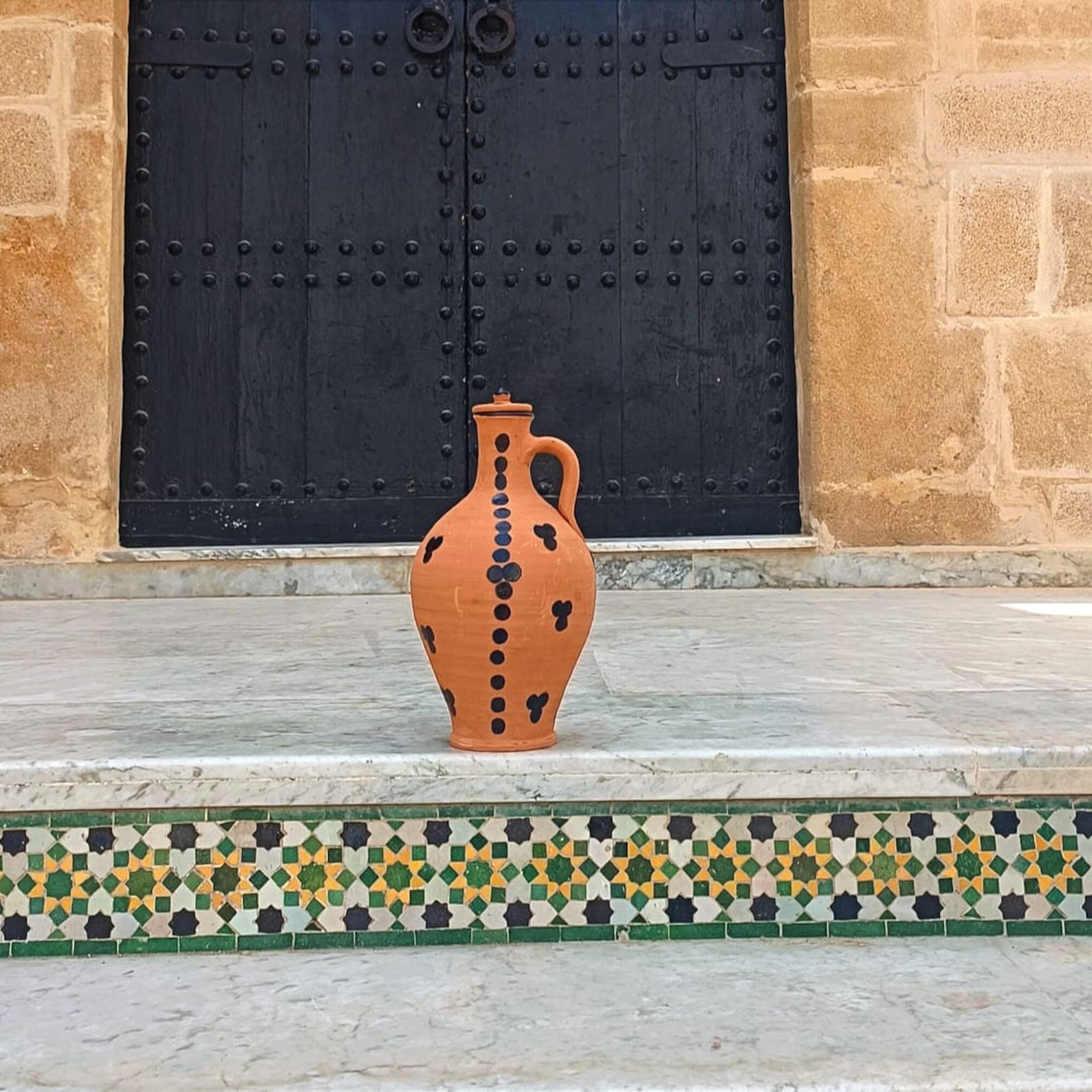 Amazigh Berber Jarre argile Poterie Artisanat Traditional Vase