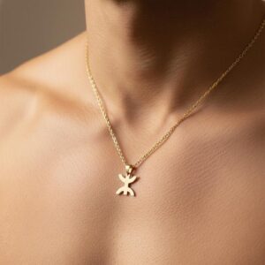 Amazigh Berber Tifinagh Yaz Symbol Necklace in Stainless Steel