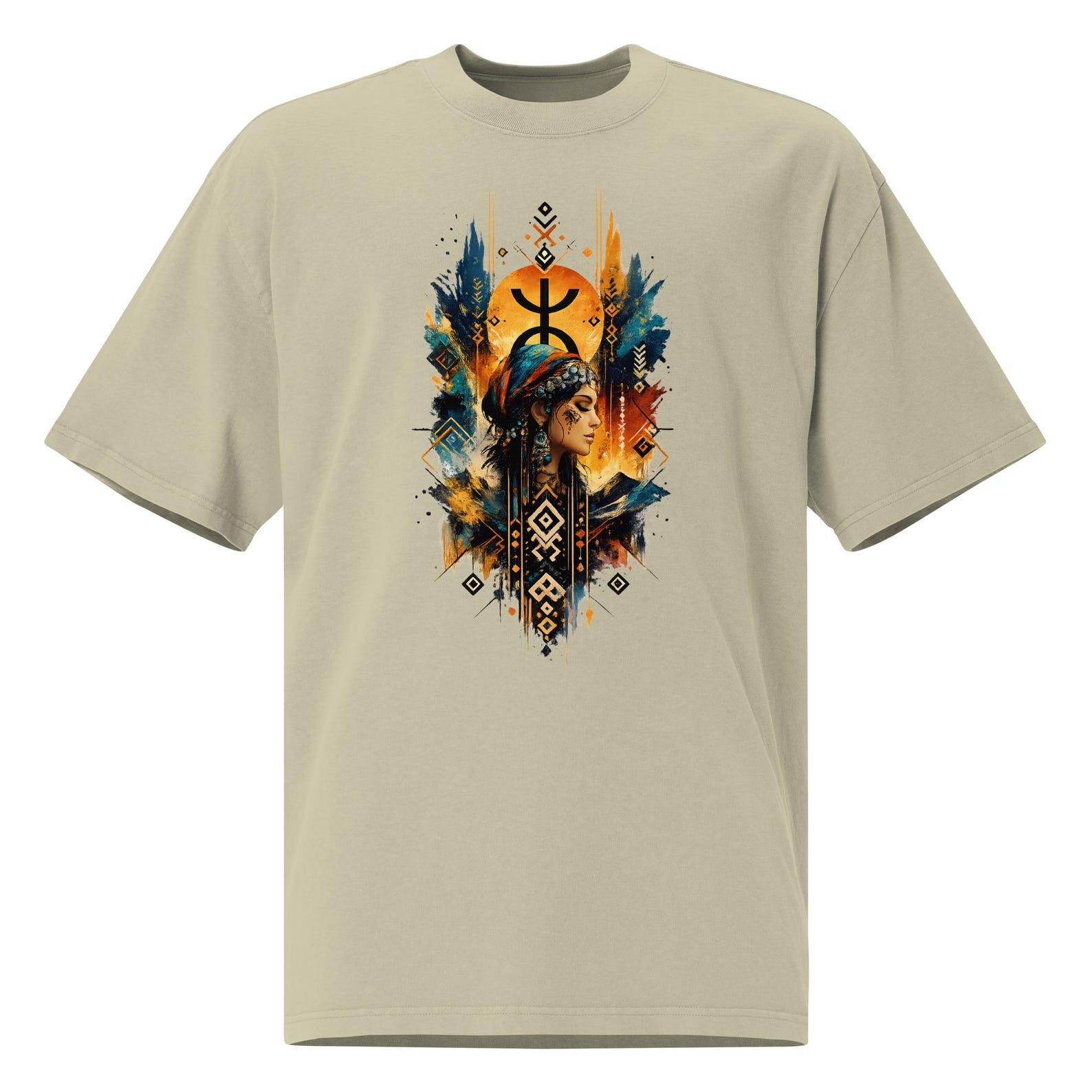 Amazigh Berber Graphic Modern Colorful Streetwear Symbol Art T-Shirt