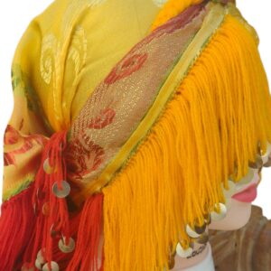 Amazigh Berber Guettib Head Scarf with Khenifra Tassels