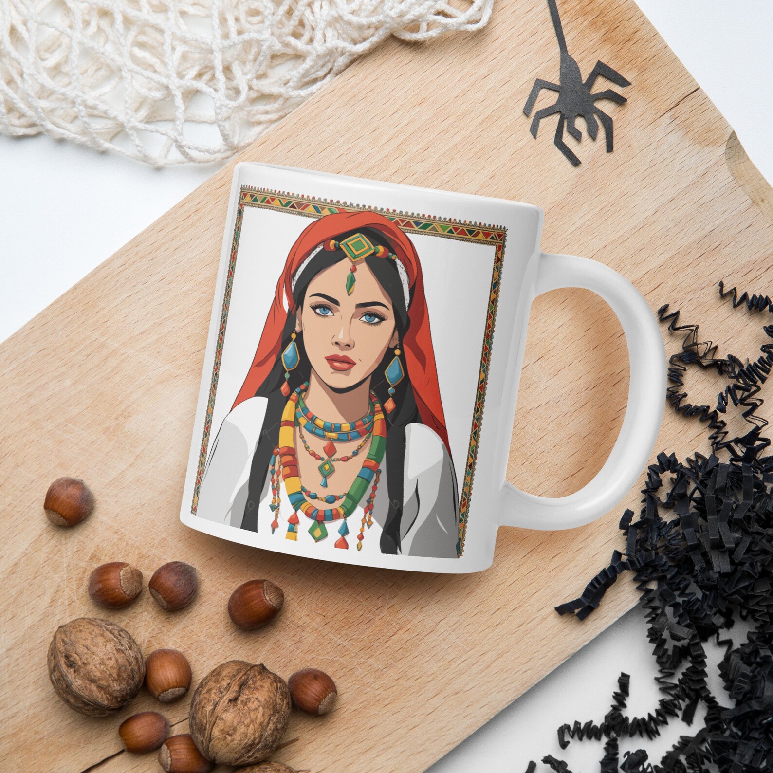 Amazigh Berber Tifinagh Motifs Kabyle Culture Symbol Mug