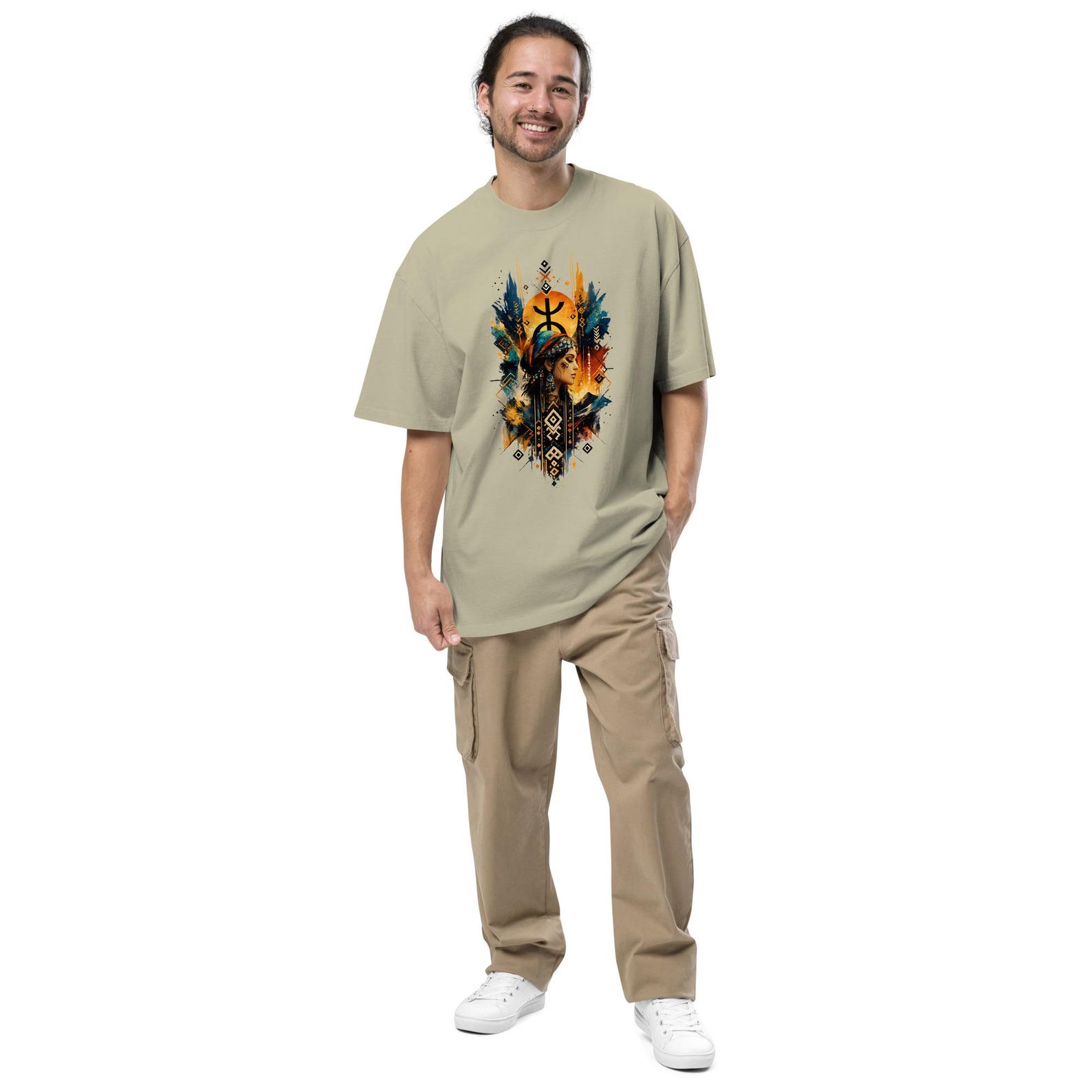 Amazigh Berber Graphic Modern Colorful Streetwear Symbol Art T-Shirt