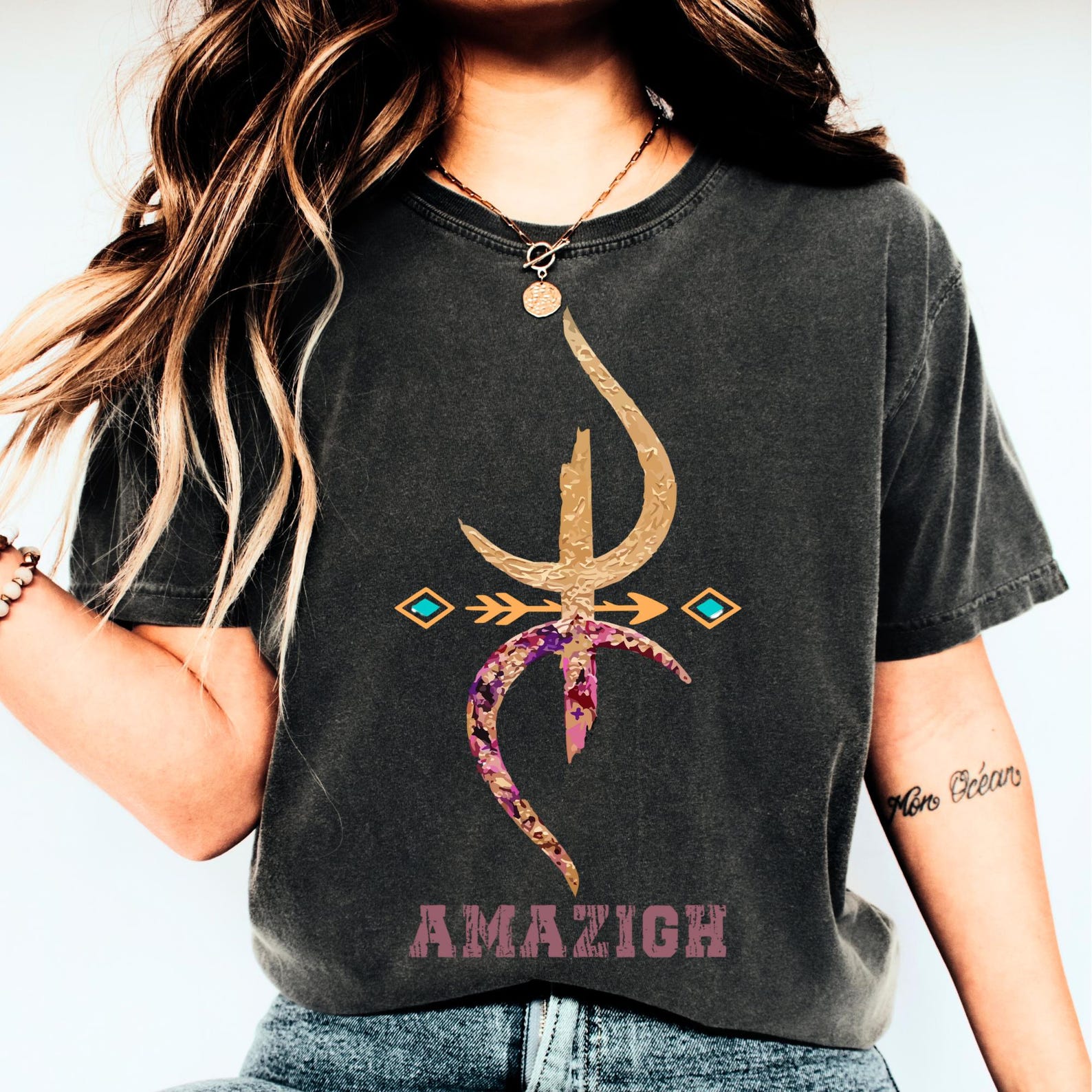Amazigh Berber Kabyle Yaz Tifinagh Symbol T-Shirt Culture