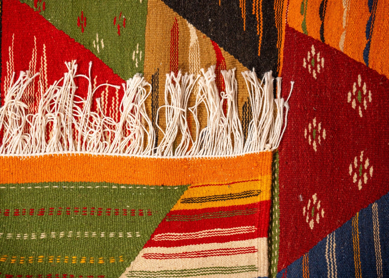 Amazigh Taznakht Colorful Geometric Tribal Berber Area Rug