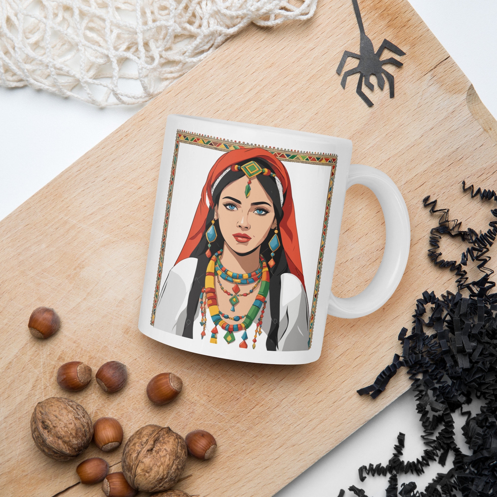 Amazigh Berber Tifinagh Motifs Kabyle Culture Symbol Mug