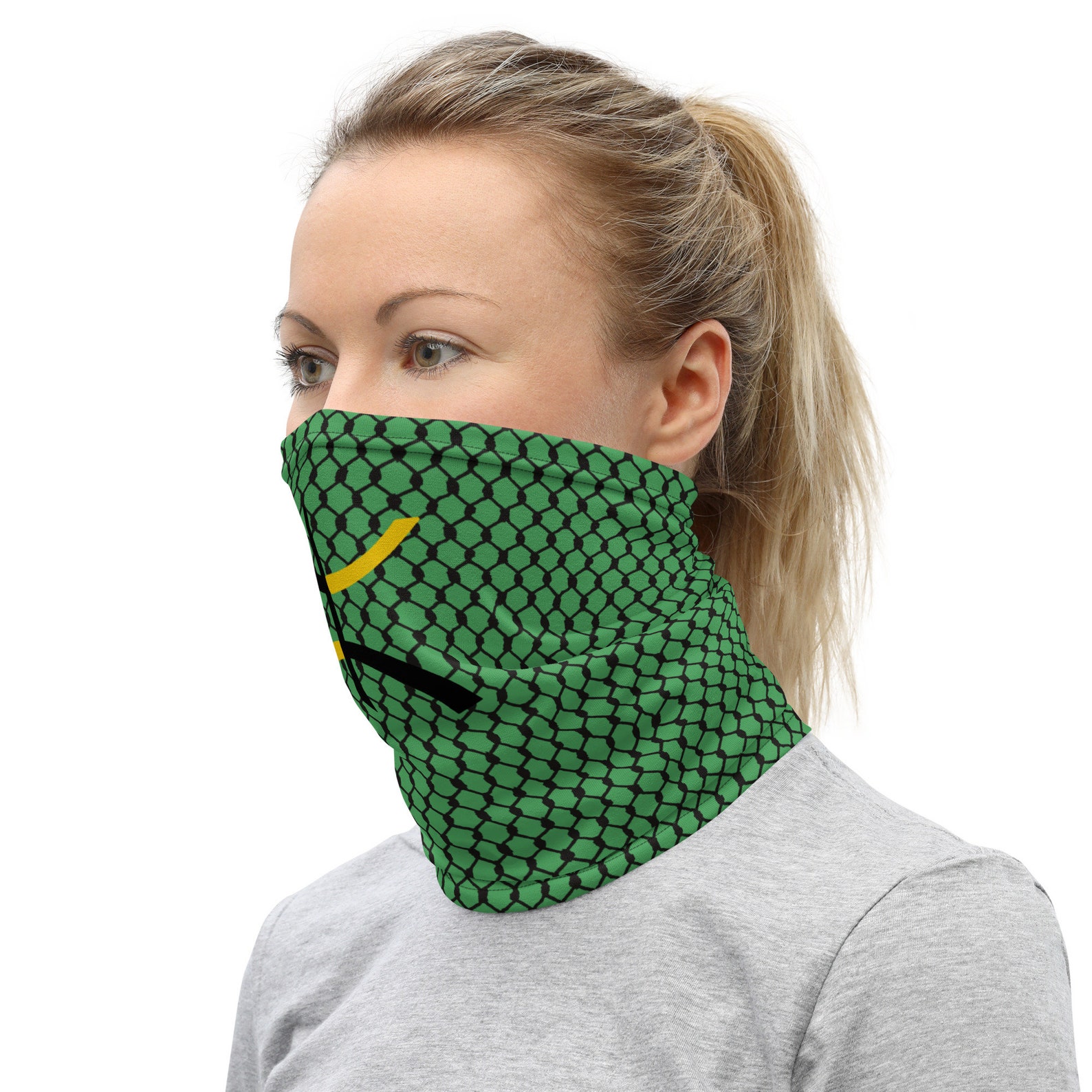 Imazighen Amazigh Berber Neck Gaiter Scarf with Kabyle Style