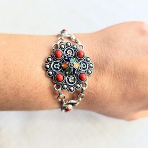 Amazigh Kabyle Berber Jewelry Set with Necklace Earrings Bracelet