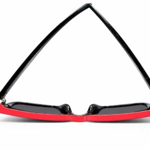 Amazigh IMAN TIFAWT Hand Painted Blue Red Sunglasses Frames