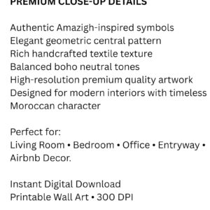 Amazigh Berber Prints Digital Download Geometric Boho Poster Collection