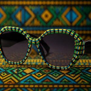 Amazigh ABRID N TAMAZGHA Paths Hand Painted Sunglasses Frames