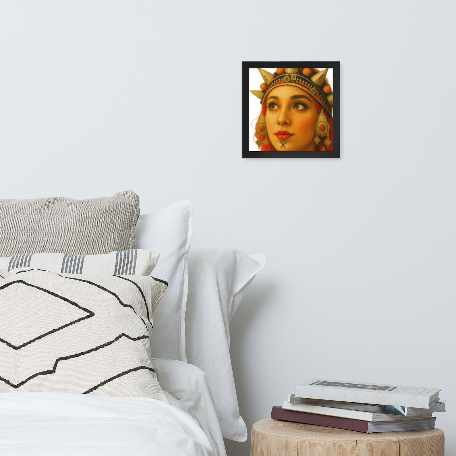 Amazigh Berber Framed Cultural Portrait Poster Premium Matte Wall Art