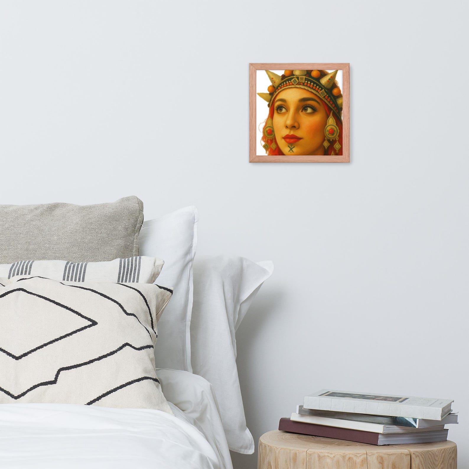 Amazigh Berber Framed Cultural Portrait Poster Premium Matte Wall Art
