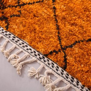 Custom Amazigh Berber Wool Rug Handmade Geometric Living Room Decor