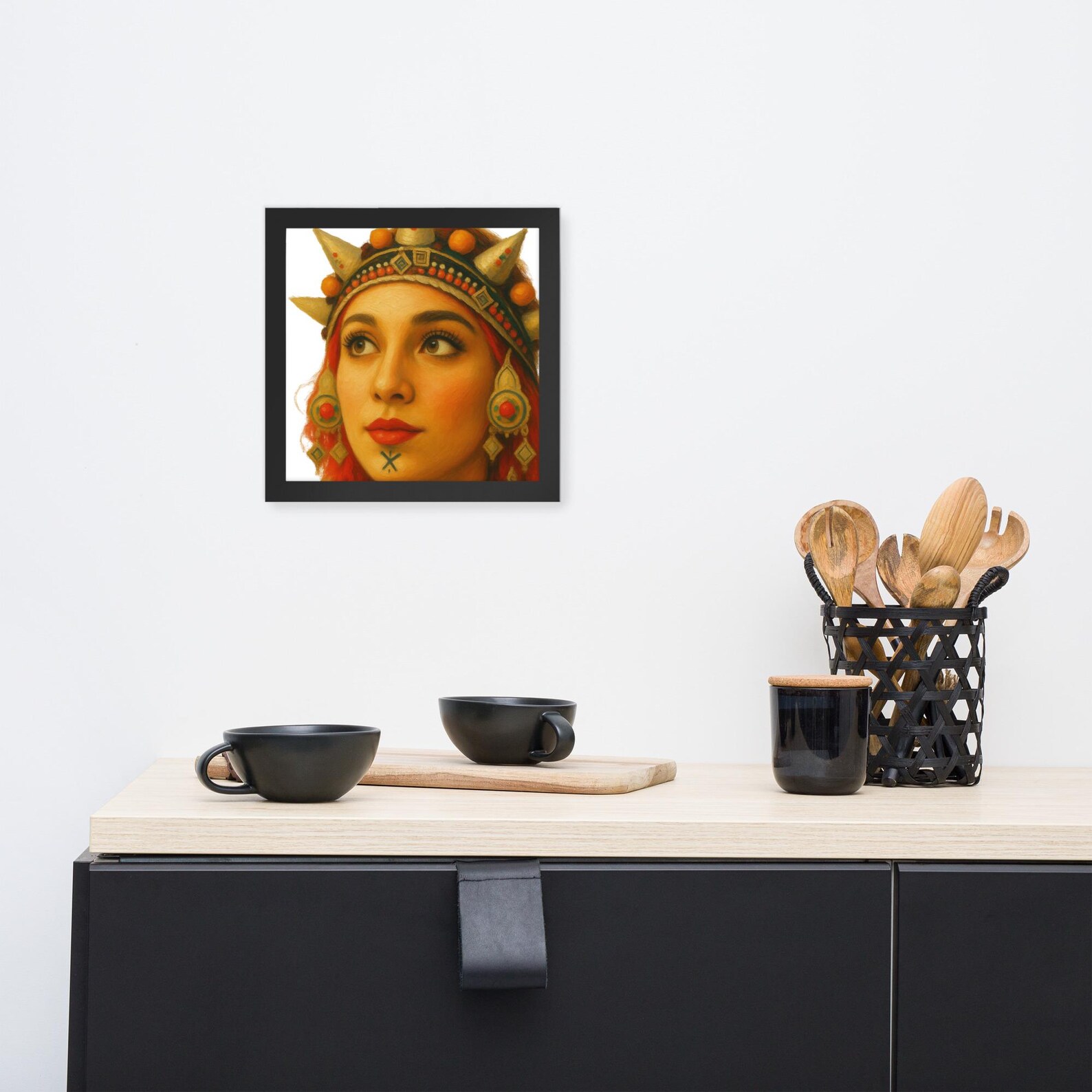 Amazigh Berber Framed Cultural Portrait Poster Premium Matte Wall Art