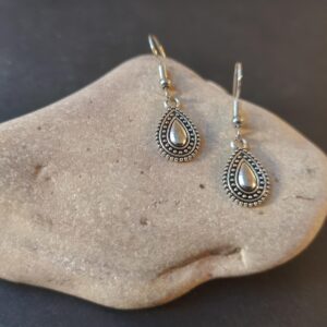 Amazigh Berber Inspiration Drop Earrings with Teardrop Form