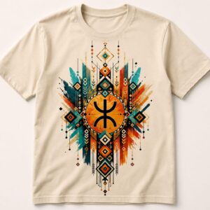 Amazigh Berber Modern Artwork Transparent Background PNG Digital Download