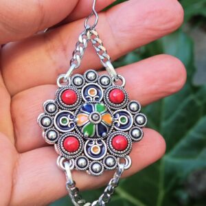 Amazigh Kabyle Berber Jewelry Set with Necklace Earrings Bracelet