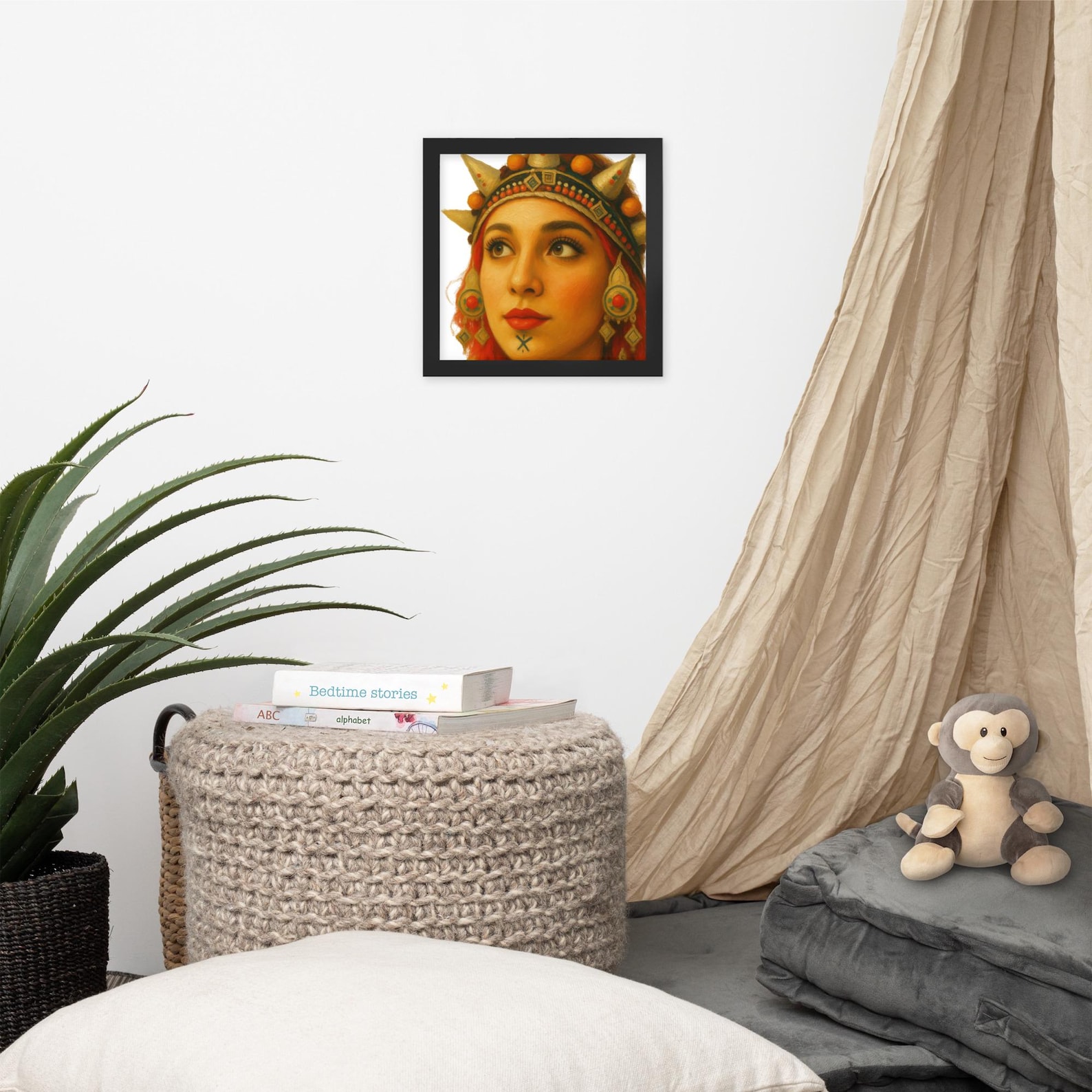 Amazigh Berber Framed Cultural Portrait Poster Premium Matte Wall Art