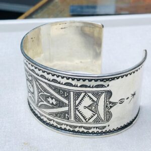 Amazigh Tuareg Berber Gravé Maroc Bracelet Silver Engraved Jewelry