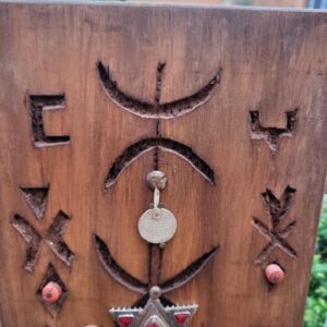 Amazigh Berber Handmade Cedar Wood Panel Wall Art